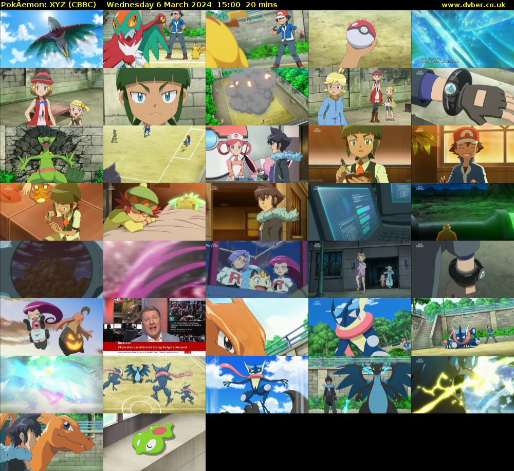PokÂemon: XYZ (CBBC) Wednesday 6 March 2024 15:00 - 15:20