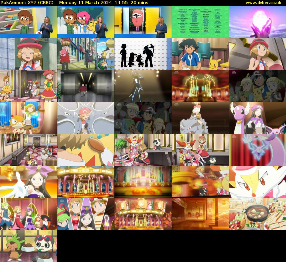 PokÂemon: XYZ (CBBC) Monday 11 March 2024 14:55 - 15:15
