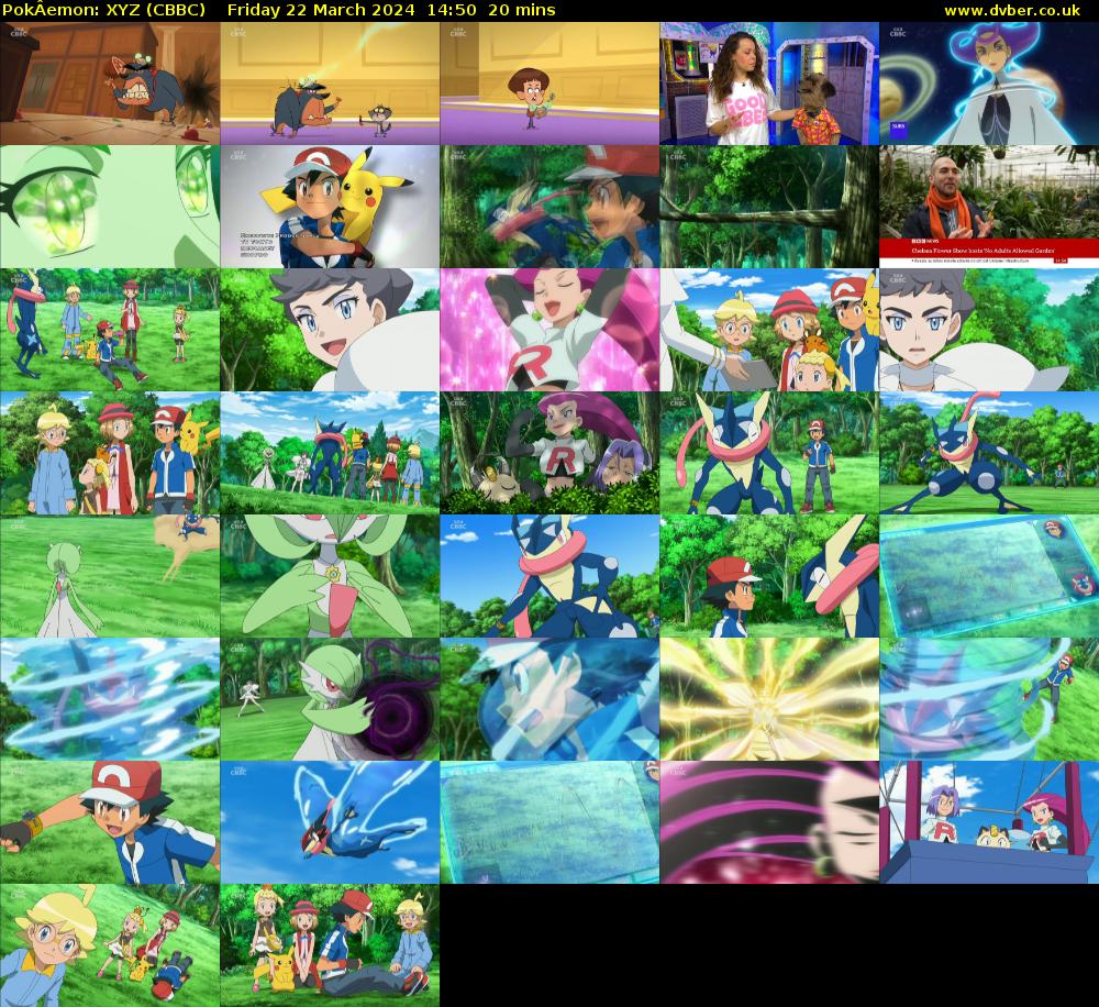 PokÂemon: XYZ (CBBC) Friday 22 March 2024 14:50 - 15:10