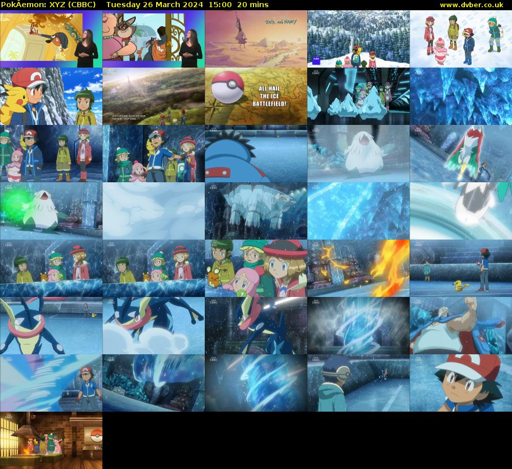 PokÂemon: XYZ (CBBC) Tuesday 26 March 2024 15:00 - 15:20