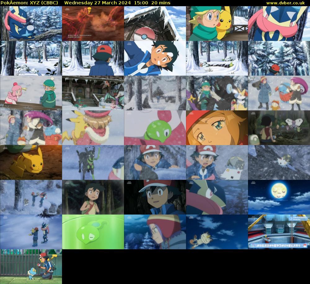 PokÂemon: XYZ (CBBC) Wednesday 27 March 2024 15:00 - 15:20