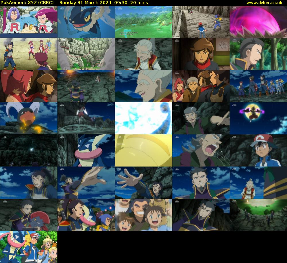 PokÂemon: XYZ (CBBC) Sunday 31 March 2024 09:30 - 09:50