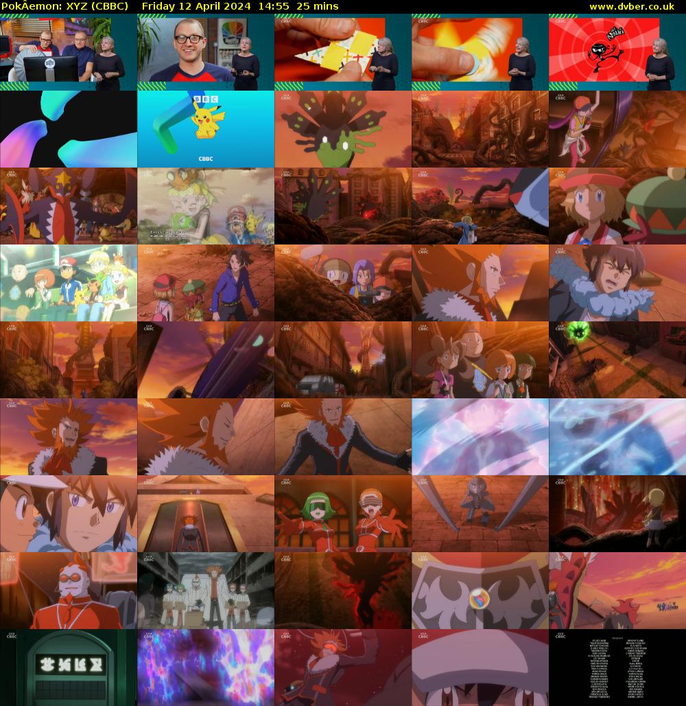 PokÂemon: XYZ (CBBC) Friday 12 April 2024 14:55 - 15:20
