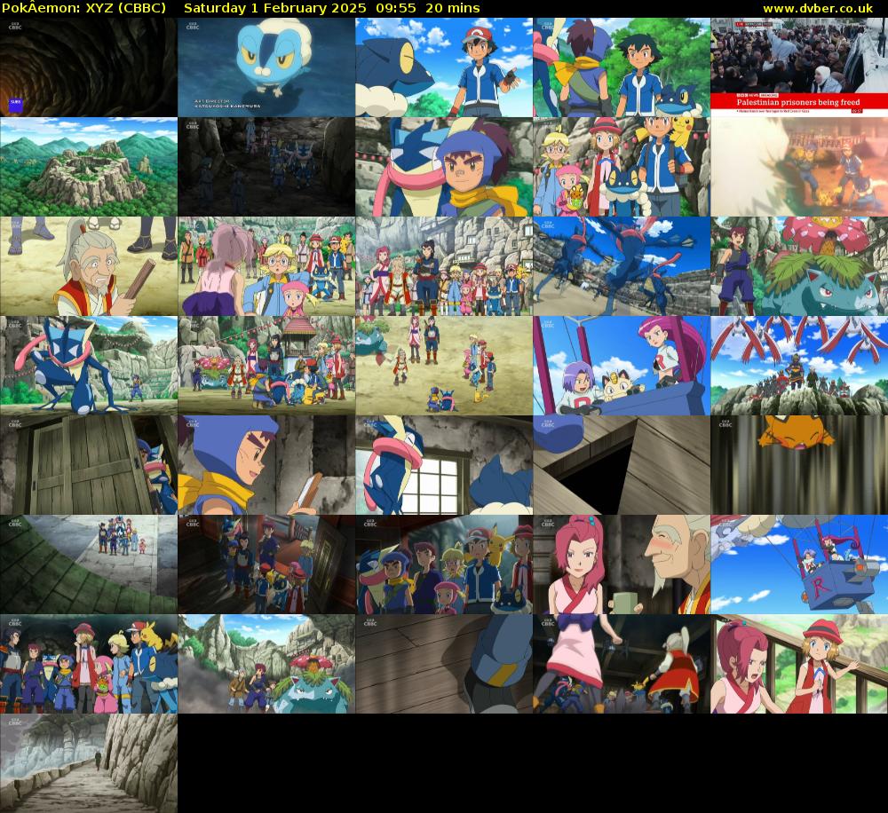 PokÂemon: XYZ (CBBC) Saturday 1 February 2025 09:55 - 10:15