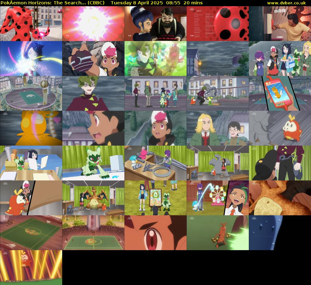 PokÂemon Horizons: The Search... (CBBC) Tuesday 8 April 2025 08:55 - 09:15