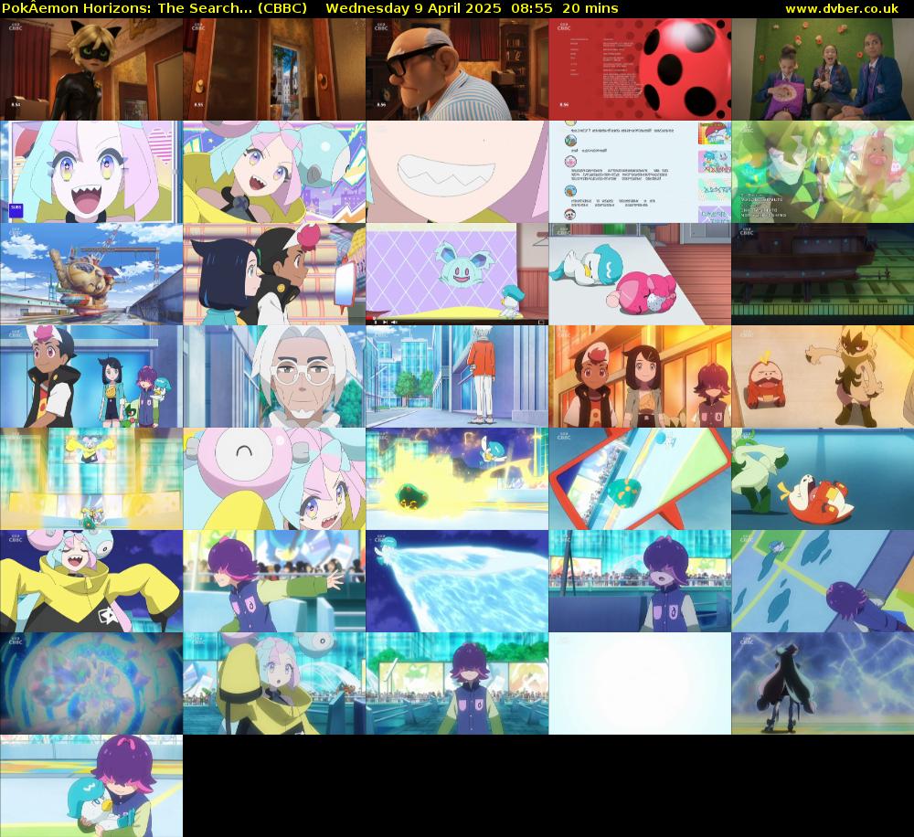 PokÂemon Horizons: The Search... (CBBC) Wednesday 9 April 2025 08:55 - 09:15