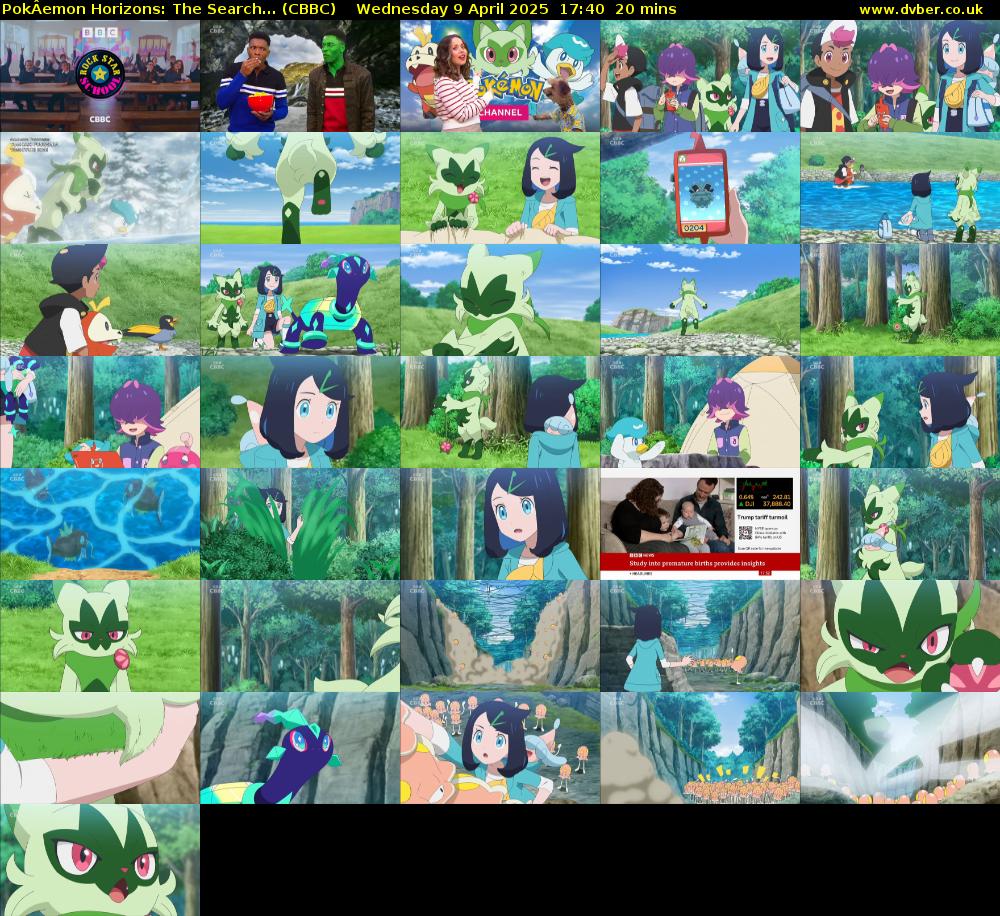 PokÂemon Horizons: The Search... (CBBC) Wednesday 9 April 2025 17:40 - 18:00