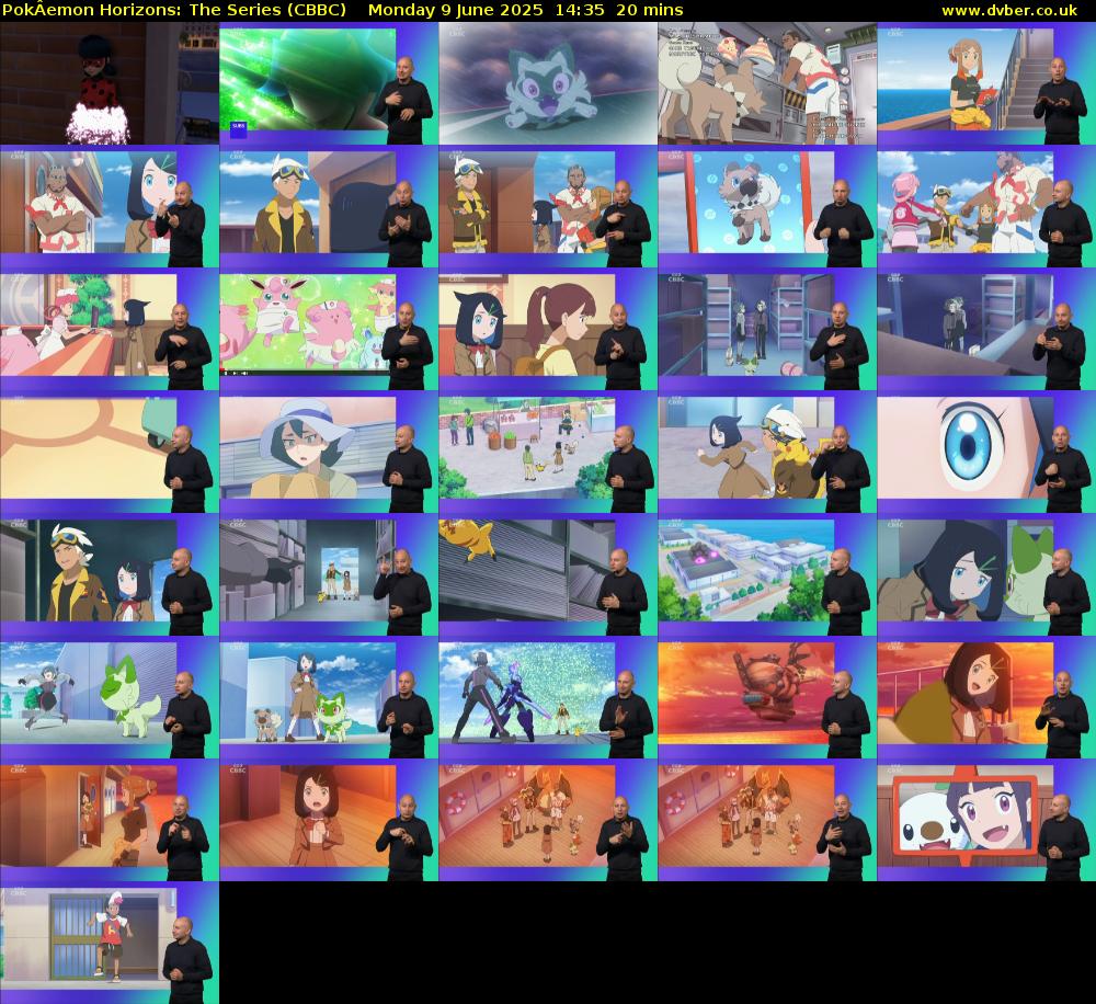 PokÂemon Horizons: The Series (CBBC) Monday 9 June 2025 14:35 - 14:55
