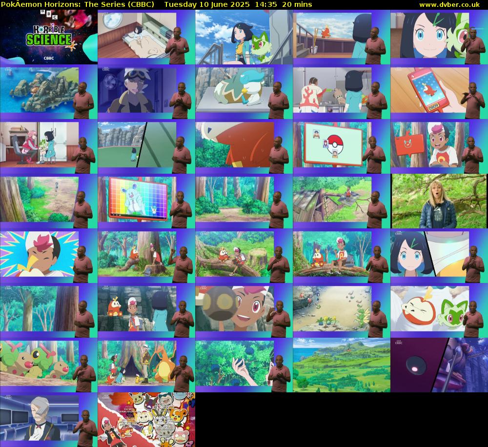 PokÂemon Horizons: The Series (CBBC) Tuesday 10 June 2025 14:35 - 14:55