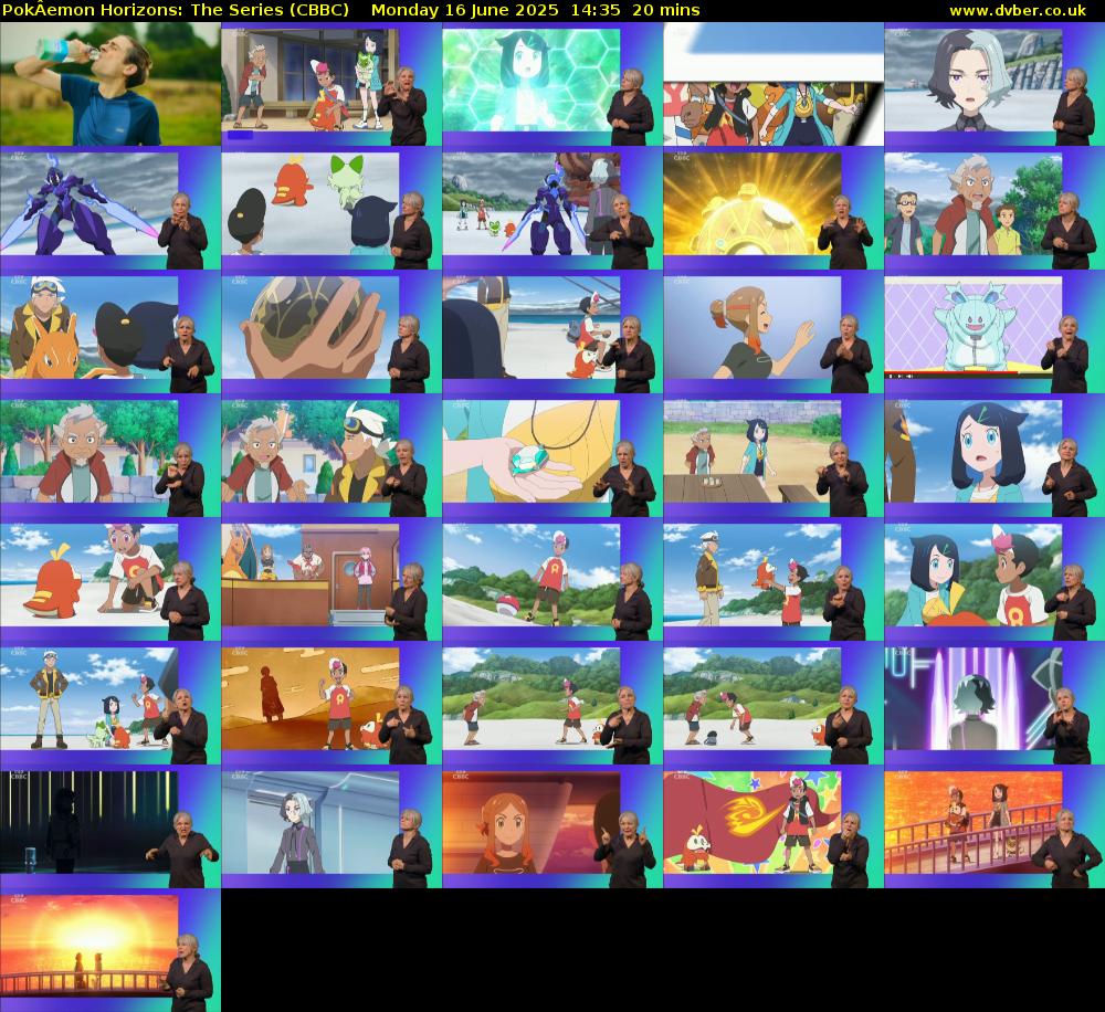 PokÂemon Horizons: The Series (CBBC) Monday 16 June 2025 14:35 - 14:55