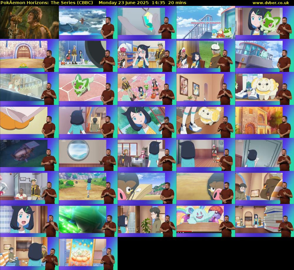 PokÂemon Horizons: The Series (CBBC) Monday 23 June 2025 14:35 - 14:55