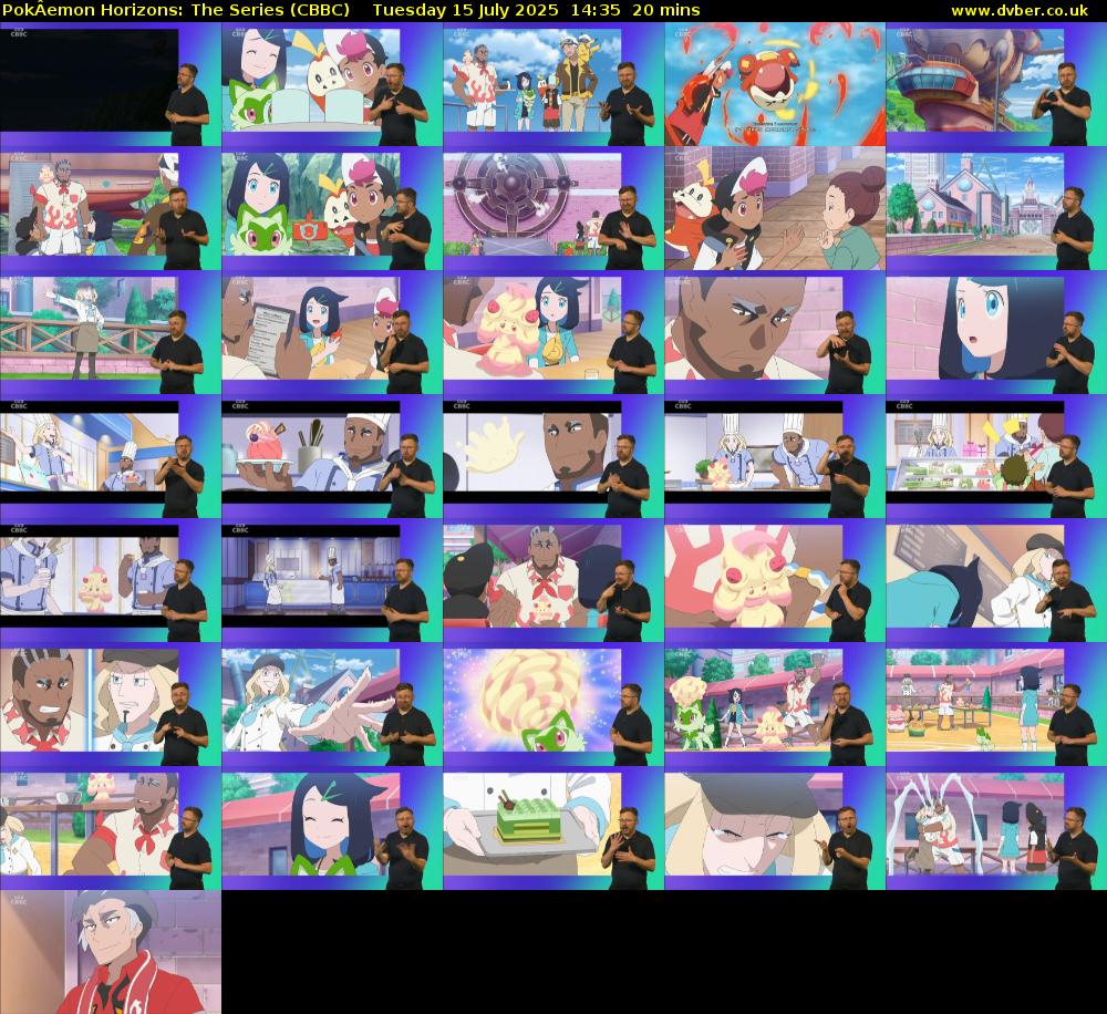 PokÂemon Horizons: The Series (CBBC) Tuesday 15 July 2025 14:35 - 14:55