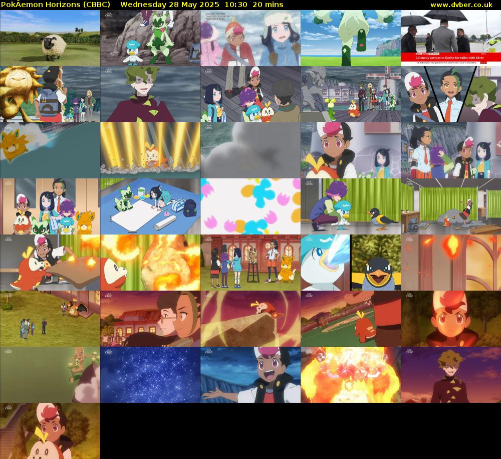 PokÂemon Horizons (CBBC) Wednesday 28 May 2025 10:30 - 10:50