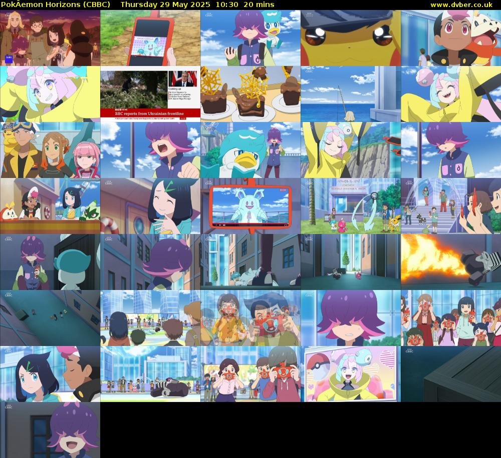 PokÂemon Horizons (CBBC) Thursday 29 May 2025 10:30 - 10:50