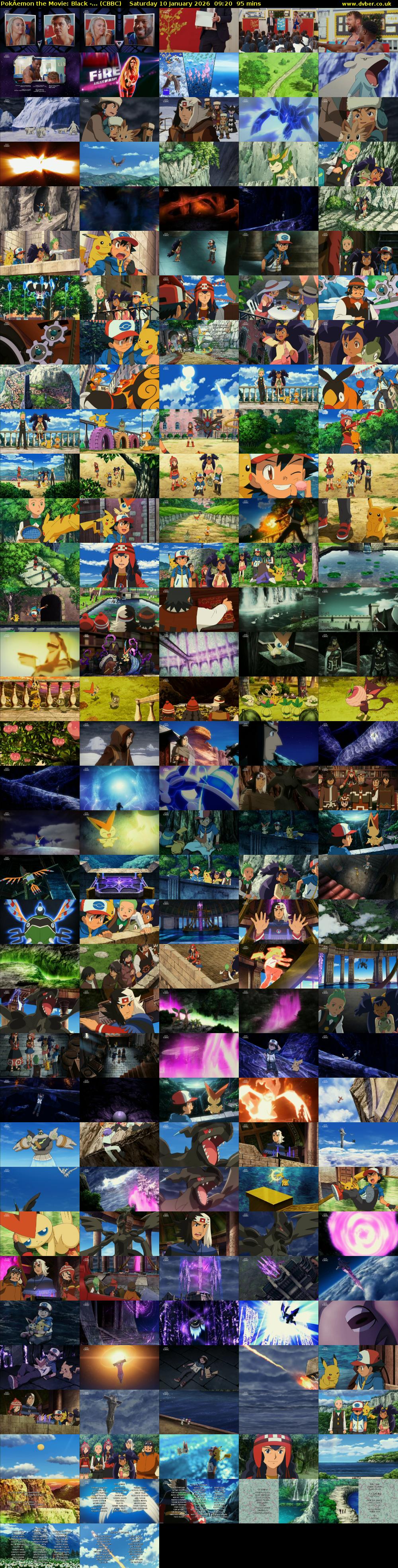 PokÂemon the Movie: Black -... (CBBC) Saturday 10 January 2026 09:20 - 10:55