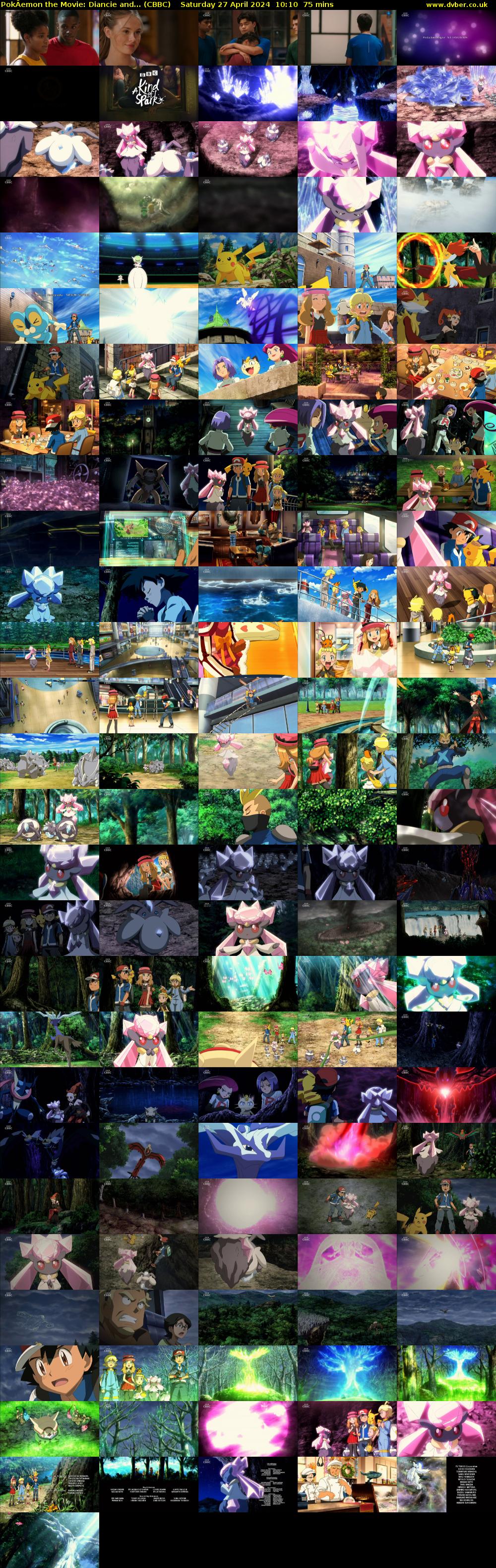 PokÂemon the Movie: Diancie and... (CBBC) Saturday 27 April 2024 10:10 - 11:25