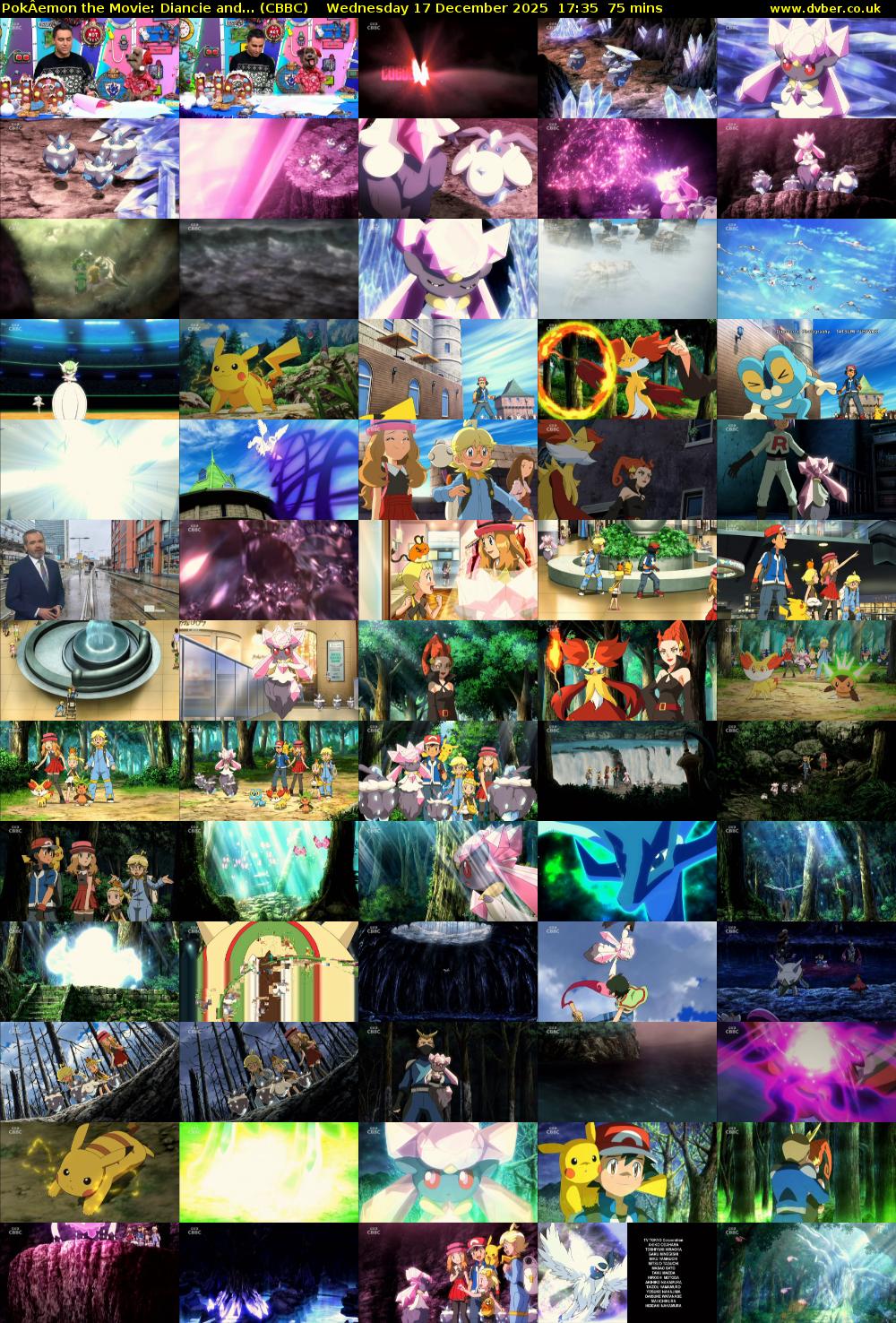 PokÂemon the Movie: Diancie and... (CBBC) Wednesday 17 December 2025 17:35 - 18:50