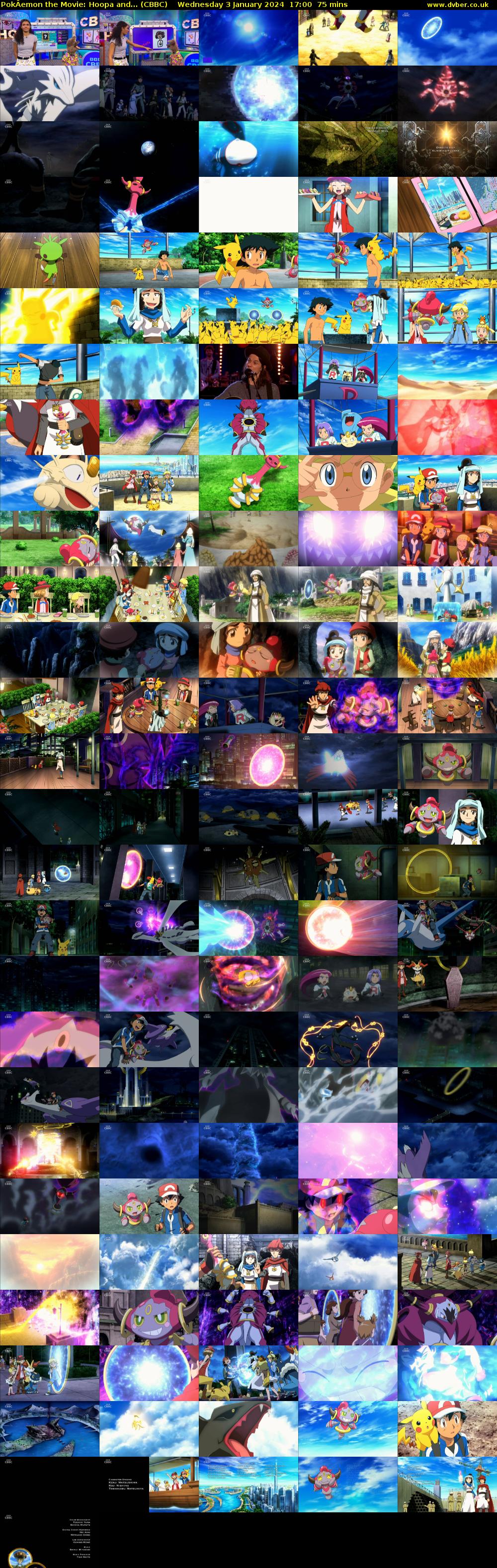 PokÂemon the Movie: Hoopa and... (CBBC) Wednesday 3 January 2024 17:00 - 18:15