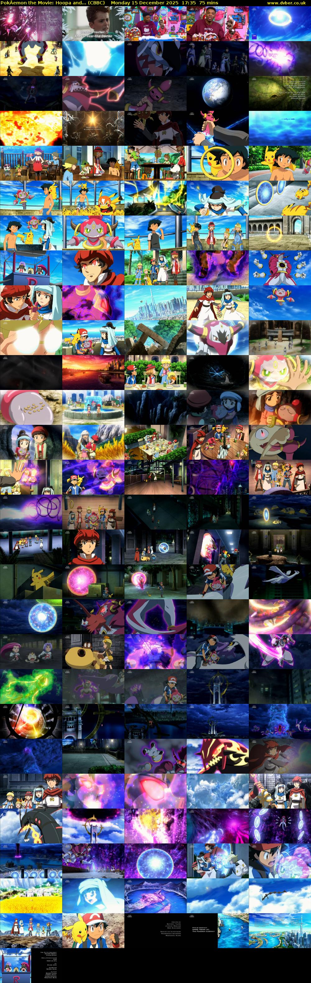 PokÂemon the Movie: Hoopa and... (CBBC) Monday 15 December 2025 17:35 - 18:50