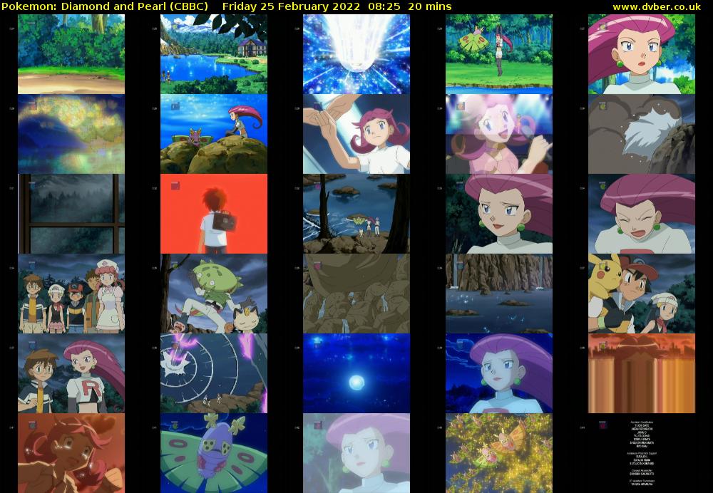 Pokemon: Diamond and Pearl (CBBC) Friday 25 February 2022 08:25 - 08:45