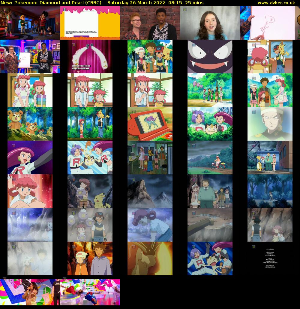 Pokemon: Diamond and Pearl (CBBC) Saturday 26 March 2022 08:15 - 08:40