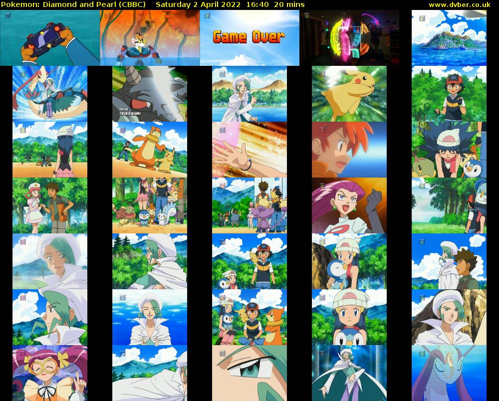 Pokemon: Diamond and Pearl (CBBC) Saturday 2 April 2022 16:40 - 17:00