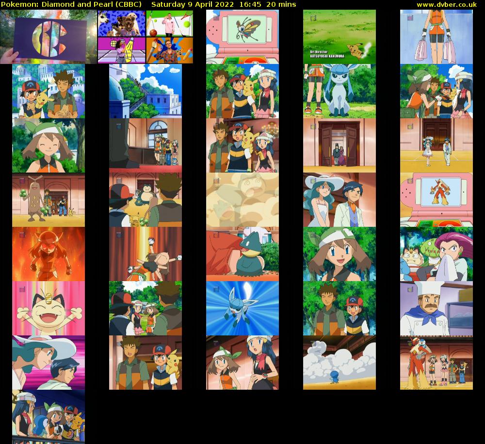Pokemon: Diamond and Pearl (CBBC) Saturday 9 April 2022 16:45 - 17:05