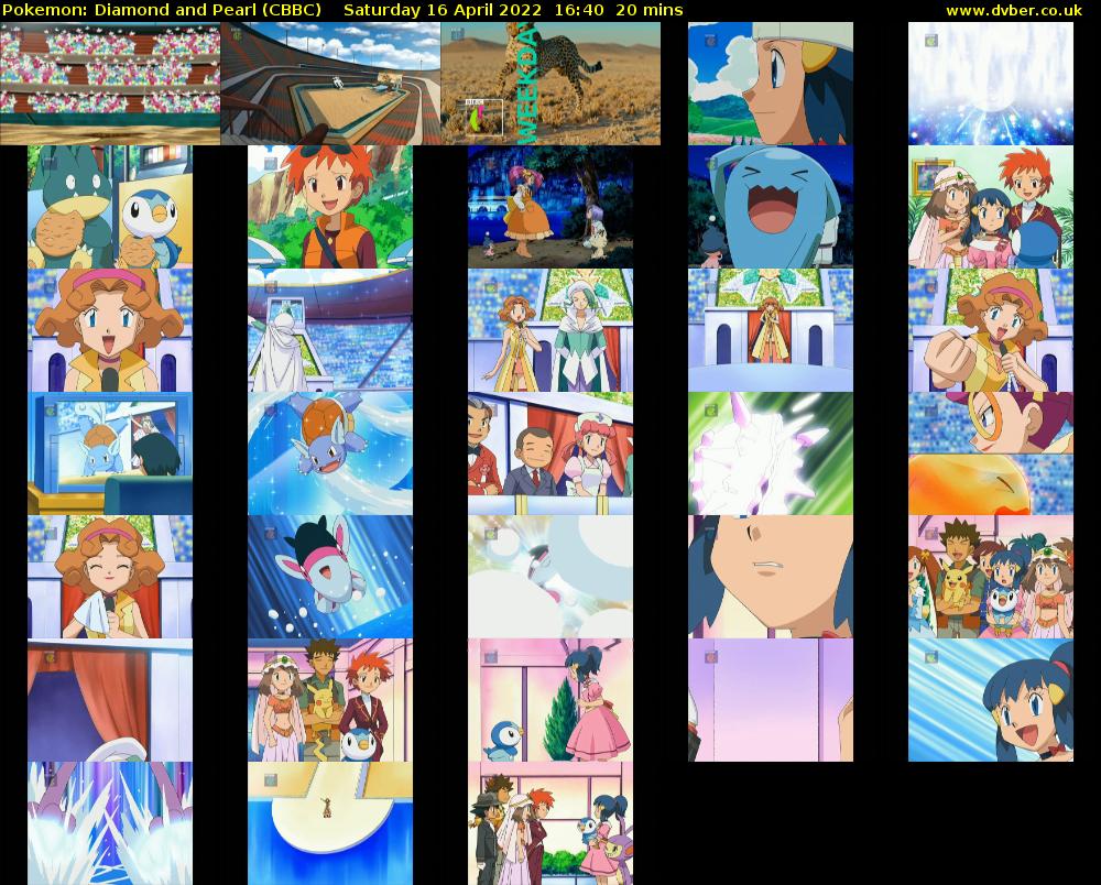 Pokemon: Diamond and Pearl (CBBC) Saturday 16 April 2022 16:40 - 17:00