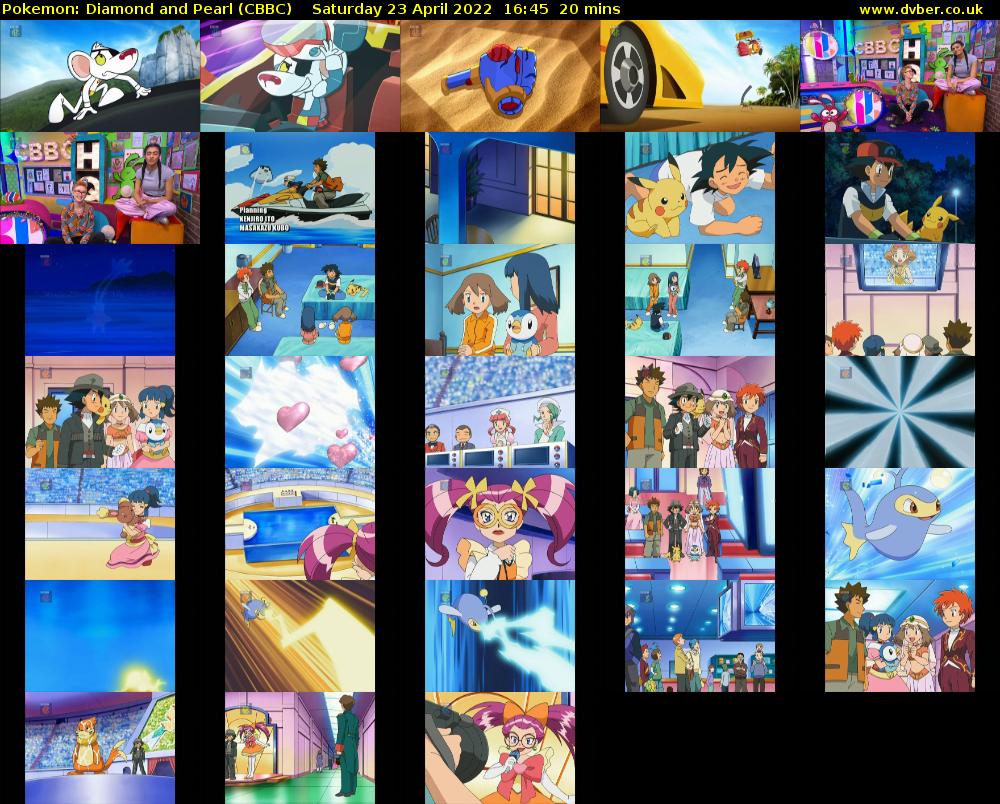 Pokemon: Diamond and Pearl (CBBC) Saturday 23 April 2022 16:45 - 17:05