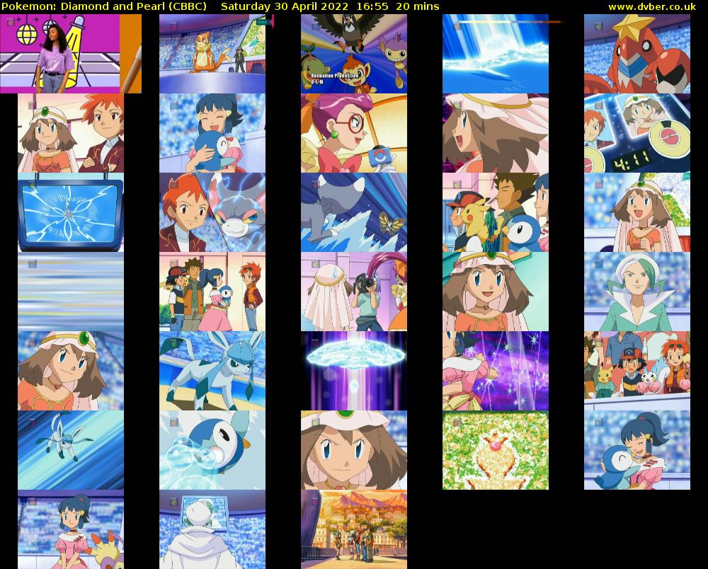 Pokemon: Diamond and Pearl (CBBC) Saturday 30 April 2022 16:55 - 17:15