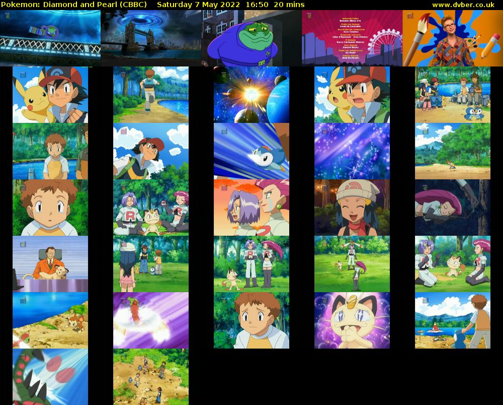 Pokemon: Diamond and Pearl (CBBC) Saturday 7 May 2022 16:50 - 17:10