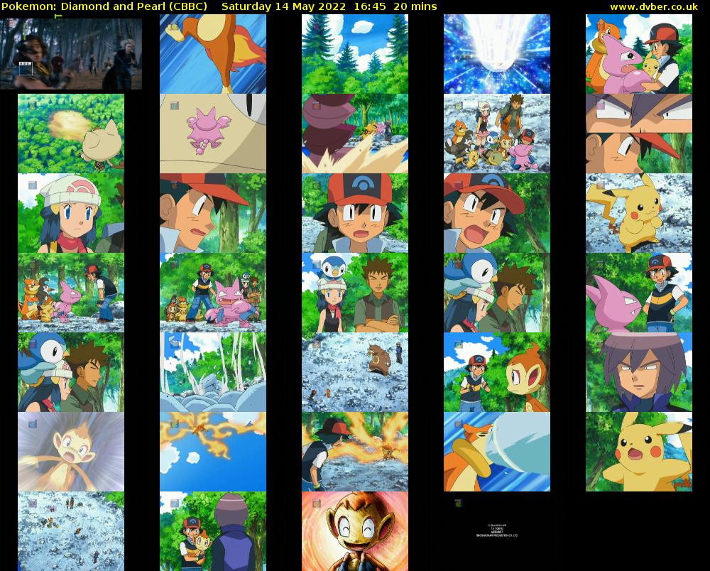 Pokemon: Diamond and Pearl (CBBC) Saturday 14 May 2022 16:45 - 17:05