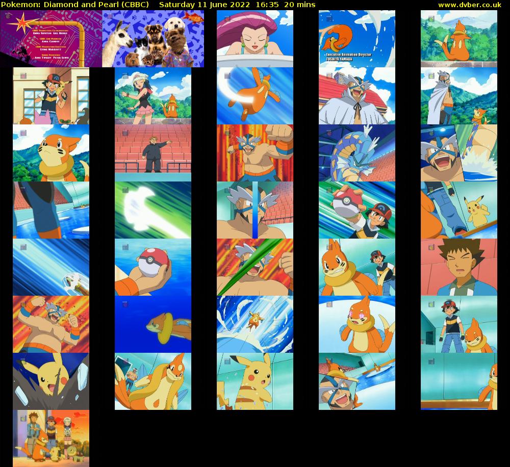 Pokemon: Diamond and Pearl (CBBC) Saturday 11 June 2022 16:35 - 16:55