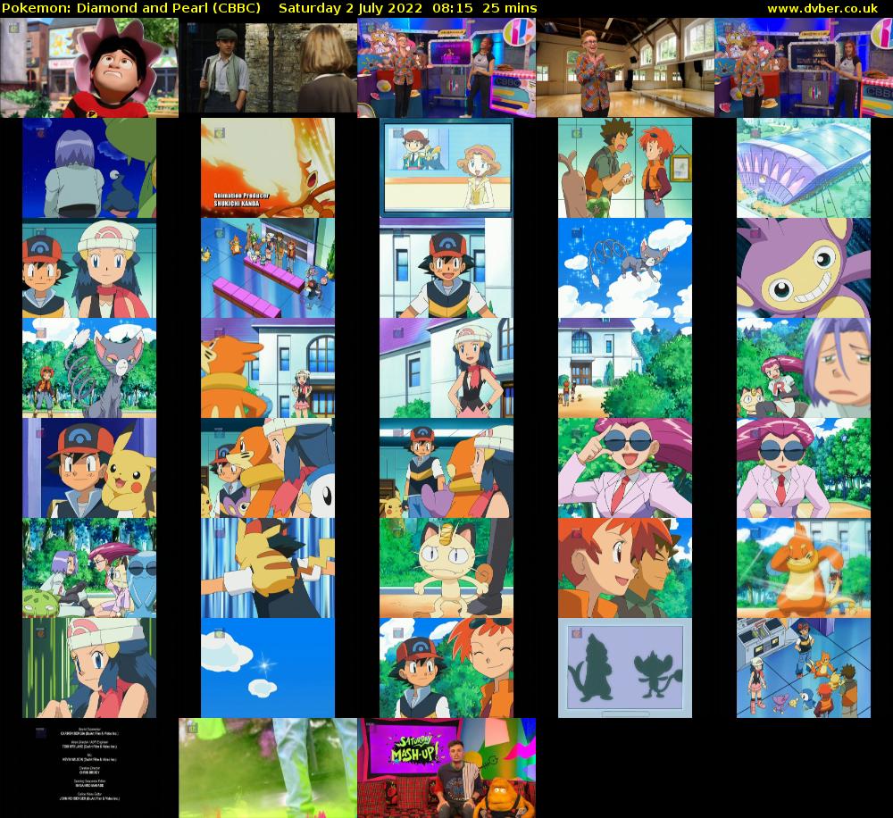 Pokemon: Diamond and Pearl (CBBC) Saturday 2 July 2022 08:15 - 08:40