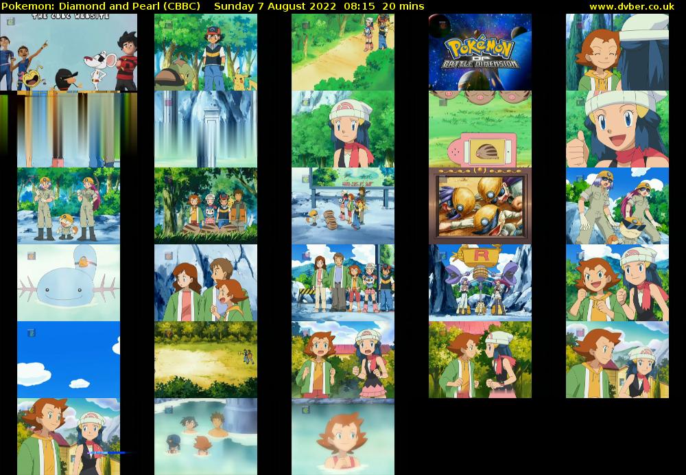 Pokemon: Diamond and Pearl (CBBC) Sunday 7 August 2022 08:15 - 08:35