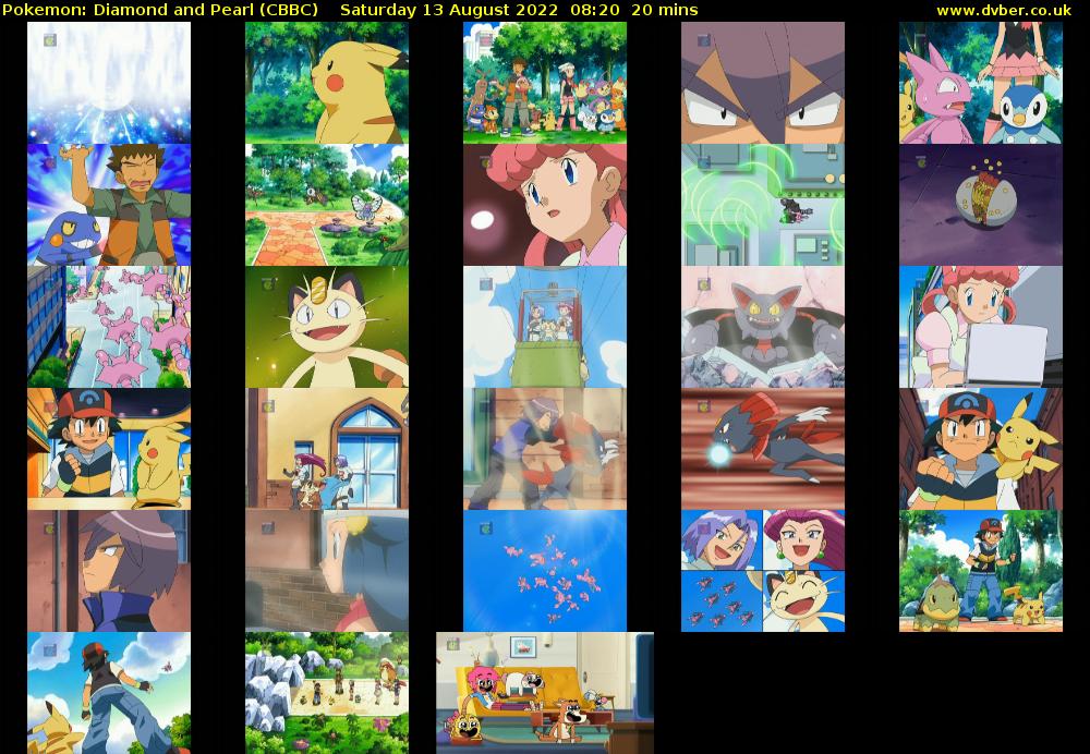 Pokemon: Diamond and Pearl (CBBC) Saturday 13 August 2022 08:20 - 08:40