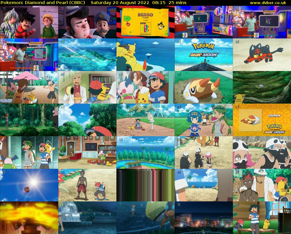 Pokemon: Diamond and Pearl (CBBC) Saturday 20 August 2022 08:15 - 08:40