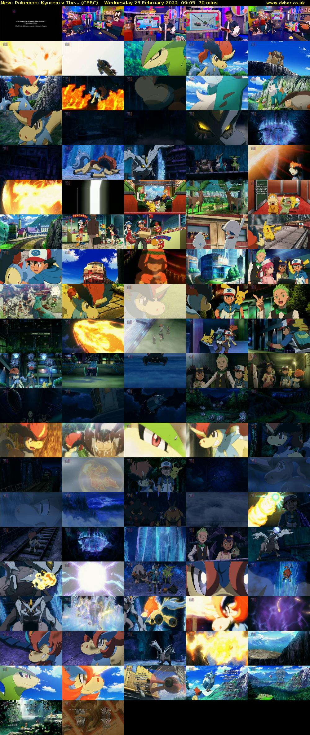 Pokemon: Kyurem v The... (CBBC) Wednesday 23 February 2022 09:05 - 10:15