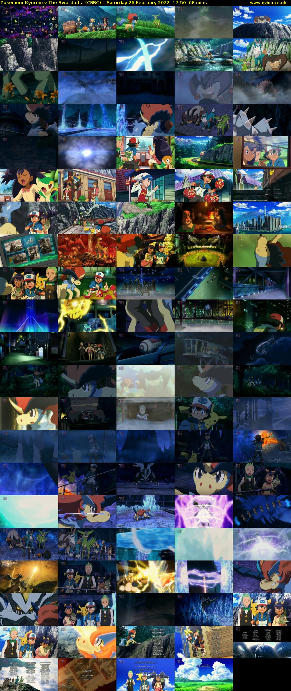 Pokemon: Kyurem v The Sword of... (CBBC) Saturday 26 February 2022 17:50 - 18:58