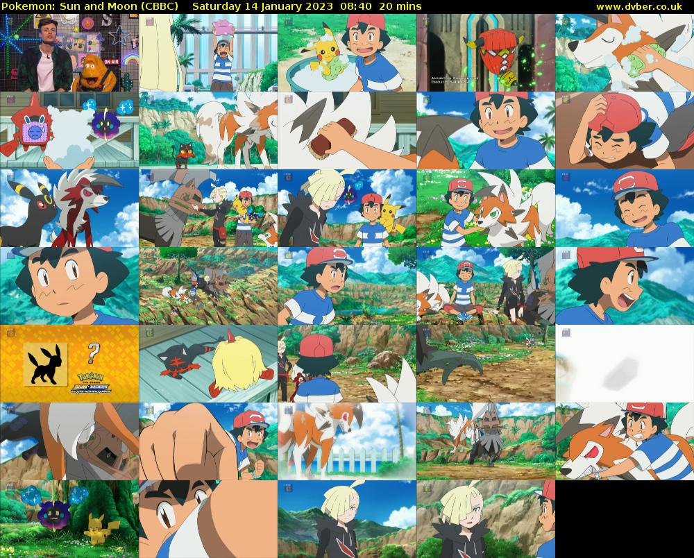 Pokemon: Sun and Moon (CBBC) Saturday 14 January 2023 08:40 - 09:00