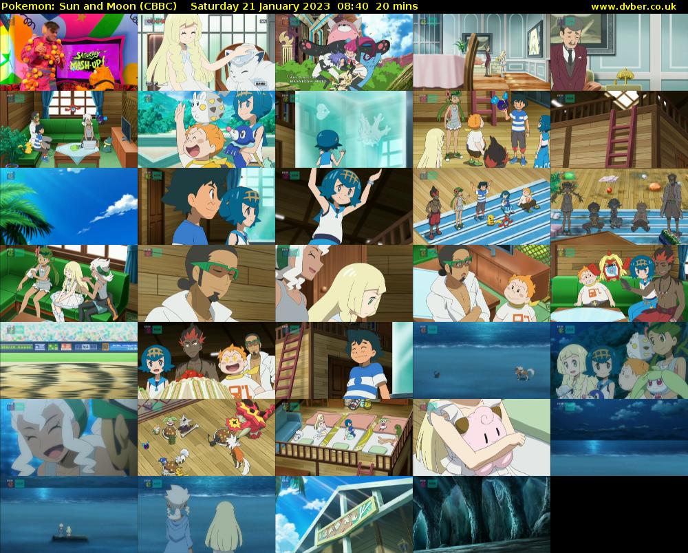 Pokemon: Sun and Moon (CBBC) Saturday 21 January 2023 08:40 - 09:00