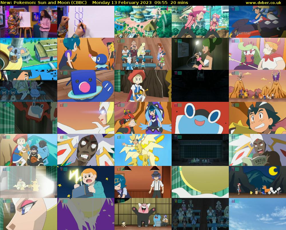 Pokemon: Sun and Moon (CBBC) Monday 13 February 2023 09:55 - 10:15