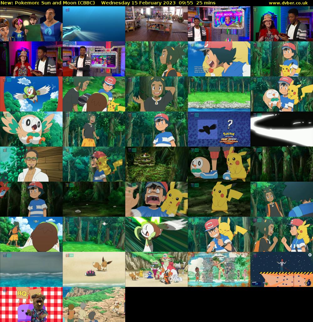 Pokemon: Sun and Moon (CBBC) Wednesday 15 February 2023 09:55 - 10:20