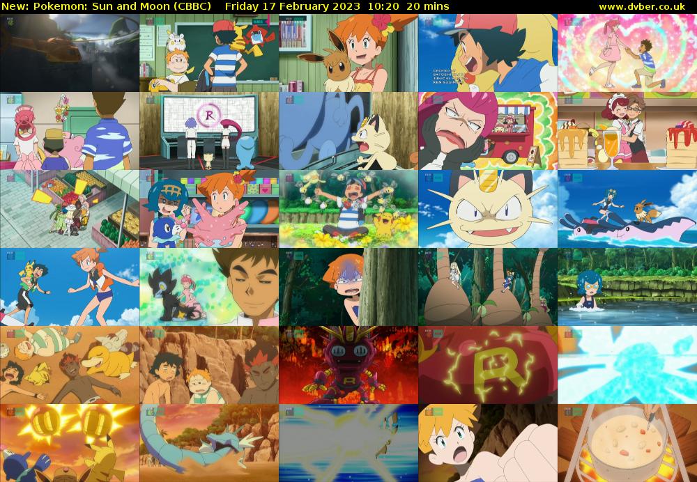 Pokemon: Sun and Moon (CBBC) Friday 17 February 2023 10:20 - 10:40