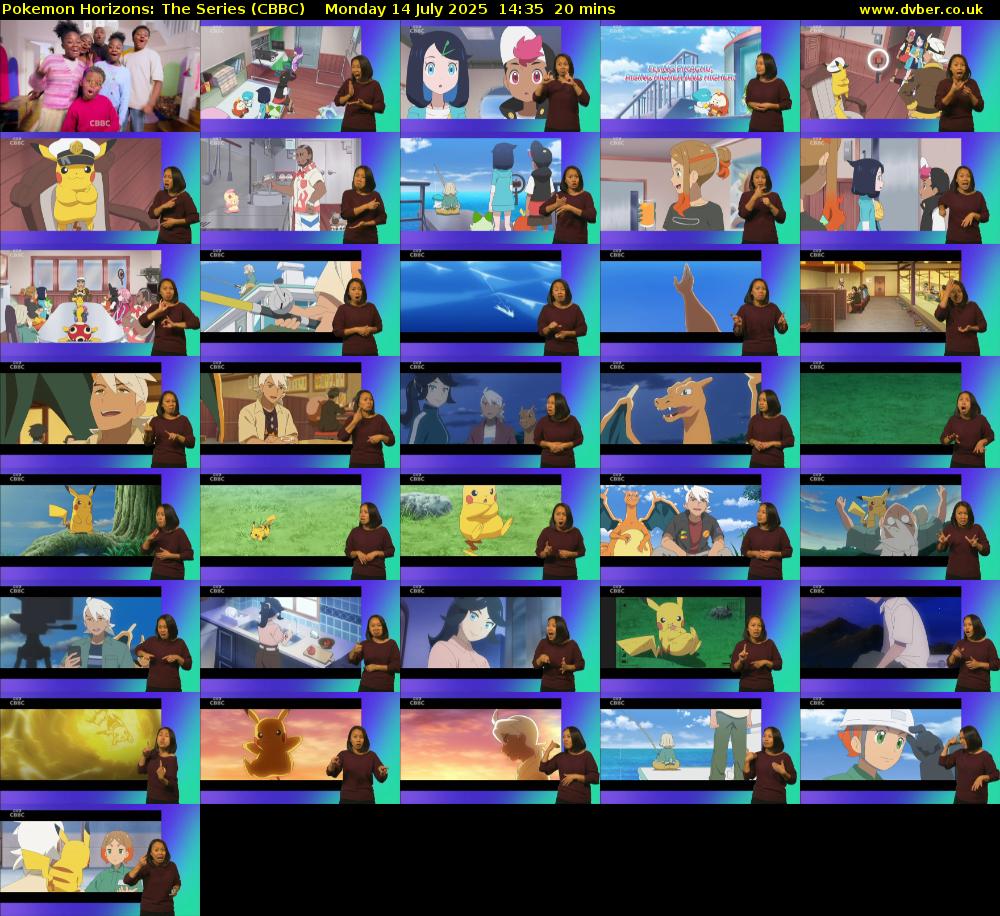 Pokemon Horizons: The Series (CBBC) Monday 14 July 2025 14:35 - 14:55