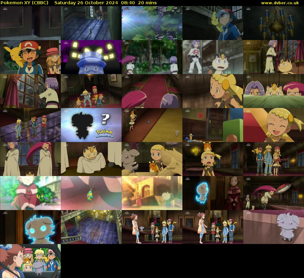 Pokemon XY (CBBC) Saturday 26 October 2024 08:40 - 09:00