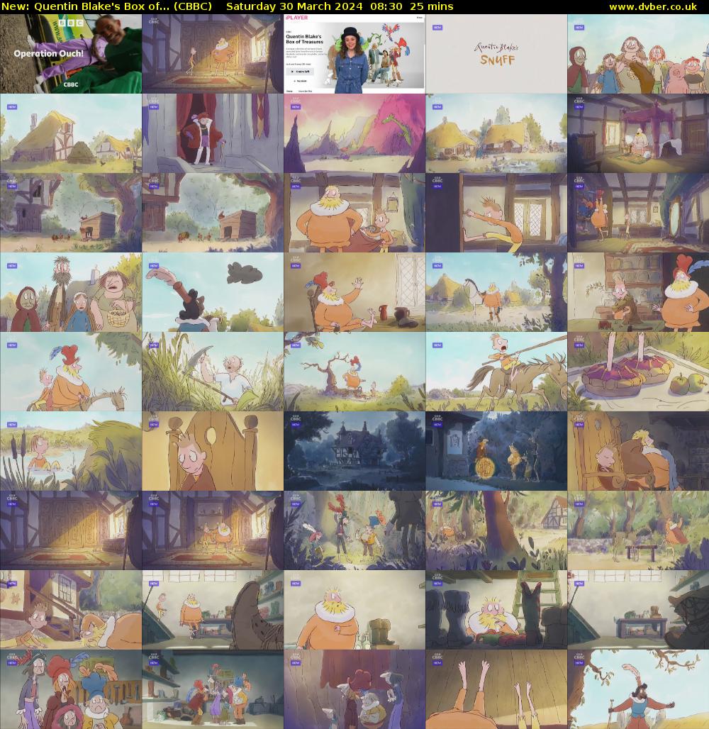 Quentin Blake's Box of... (CBBC) Saturday 30 March 2024 08:30 - 08:55