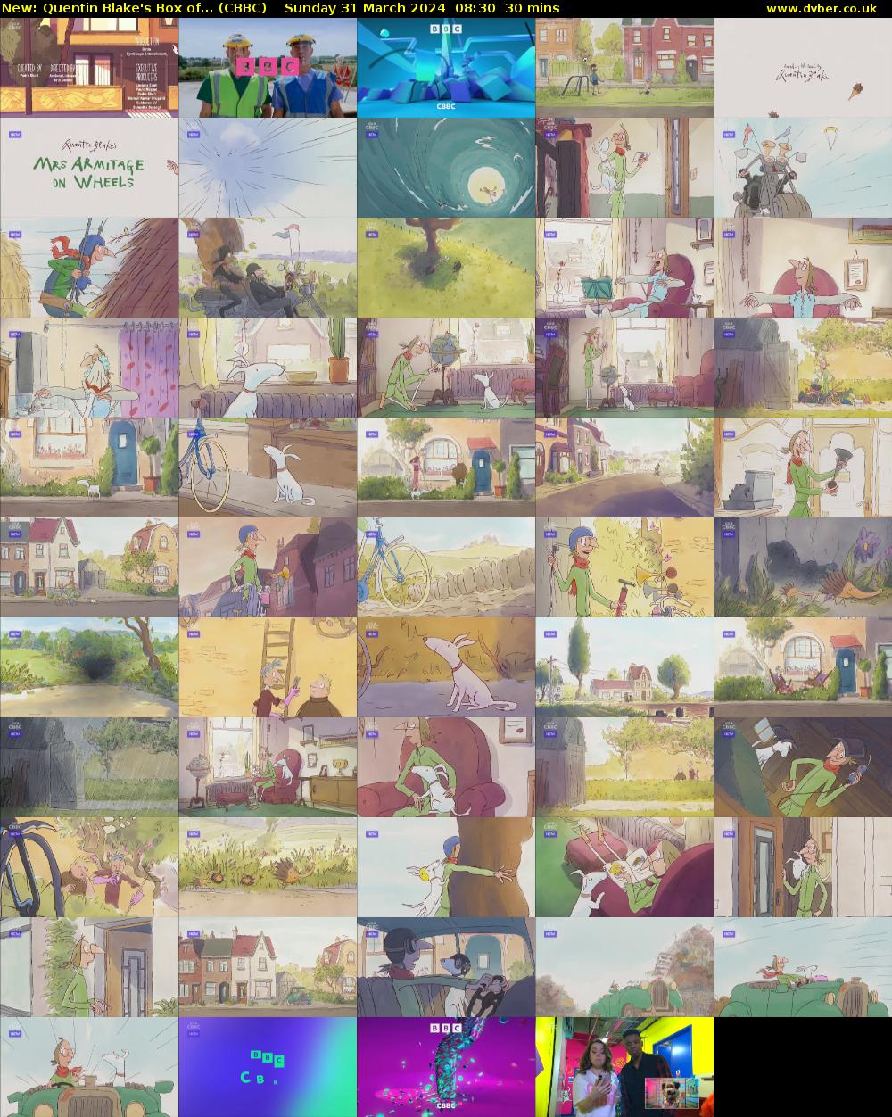 Quentin Blake's Box of... (CBBC) Sunday 31 March 2024 08:30 - 09:00