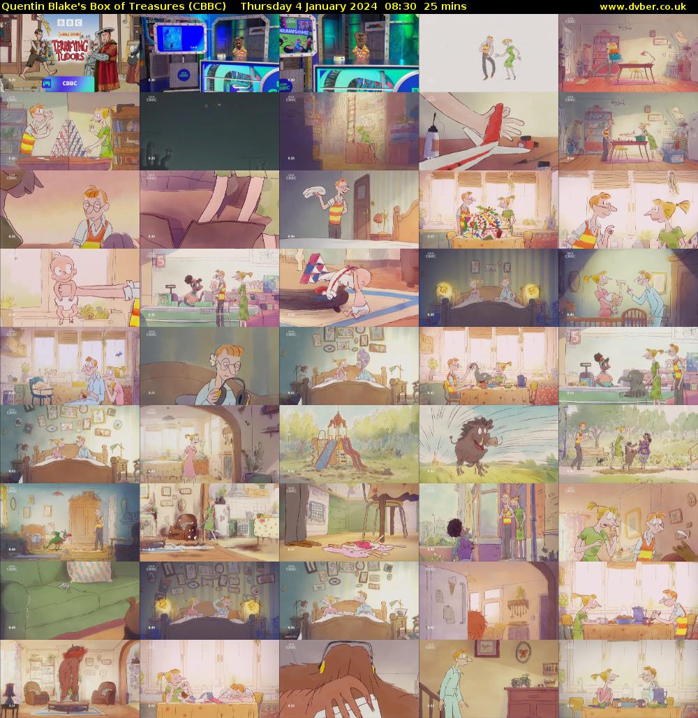 Quentin Blake's Box of Treasures (CBBC) Thursday 4 January 2024 08:30 - 08:55
