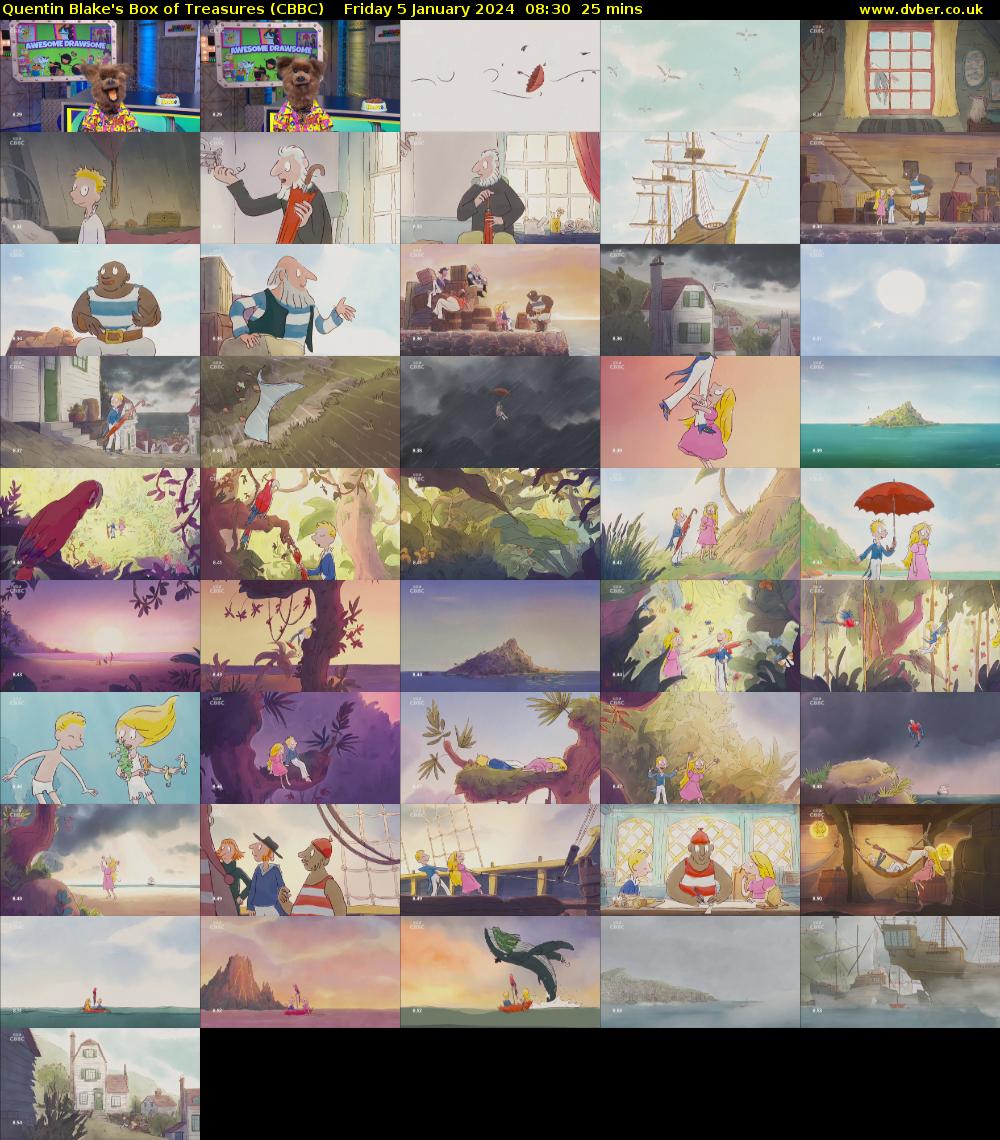 Quentin Blake's Box of Treasures (CBBC) Friday 5 January 2024 08:30 - 08:55